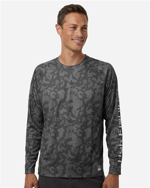 Men's Lopro Running Lakes Long Sleeve T-Shirt - OnModelFront - B007D2023 - Volcanic Ash