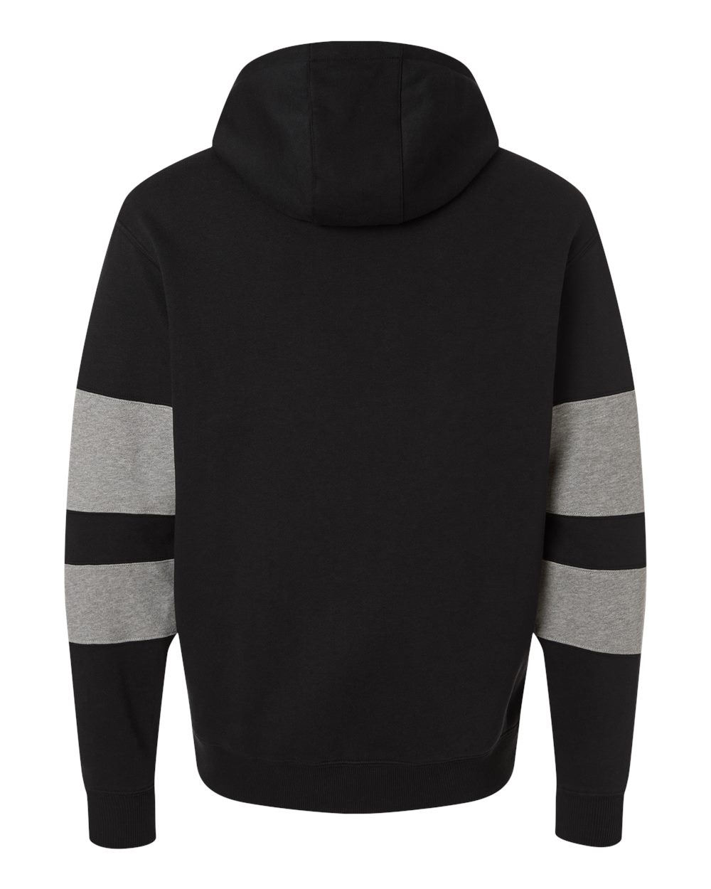 Unisex Jackson Way Hooded Sweatshirt - Back - B29864003 - Black/ Charcoal Heather