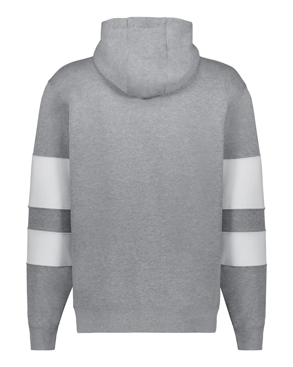 Unisex Jackson Way Hooded Sweatshirt - Back - B29864103 - Charcoal Heather/ White