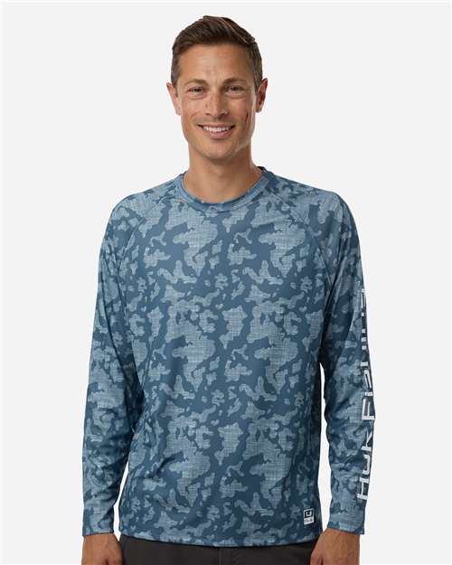 Men's Lopro Running Lakes Long Sleeve T-Shirt - OnModelFront - B007D2253 - Titanium Blue