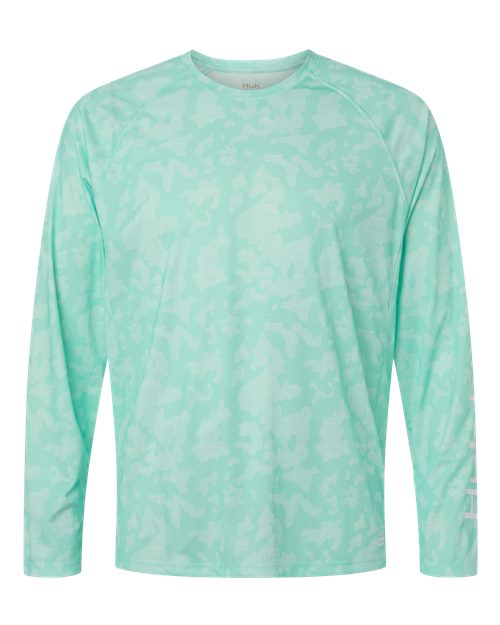 Men's Lopro Running Lakes Long Sleeve T-Shirt - Front - B007D2103 - Beach Glass
