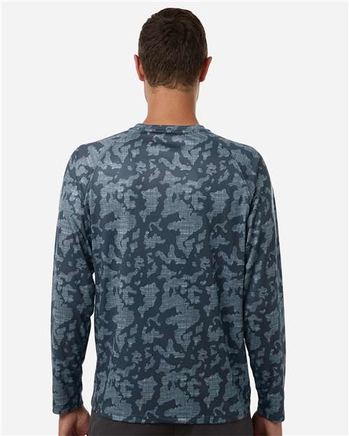 Men's Lopro Running Lakes Long Sleeve T-Shirt - OnModelBack - B007D2113 - Sargasso Sea