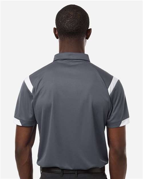 Men's On the Rise Polo - OnModelBack - B96485093 - Graphite/ White