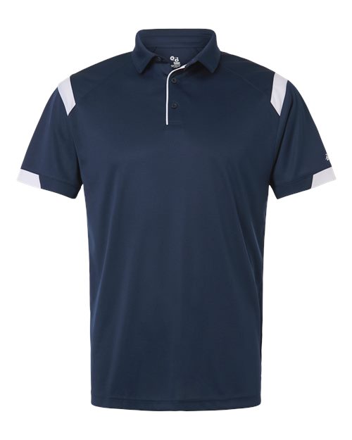 Men's On the Rise Polo - Front - B96485653 - Navy/ White