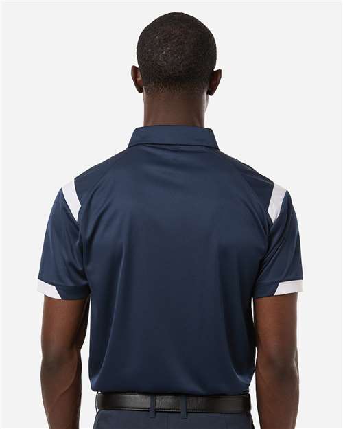 Men's On the Rise Polo - OnModelBack - B96485653 - Navy/ White