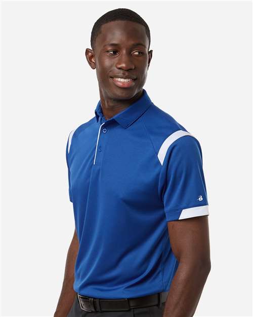 Men's On the Rise Polo - OnModelSide - B96485753 - Royal/ White