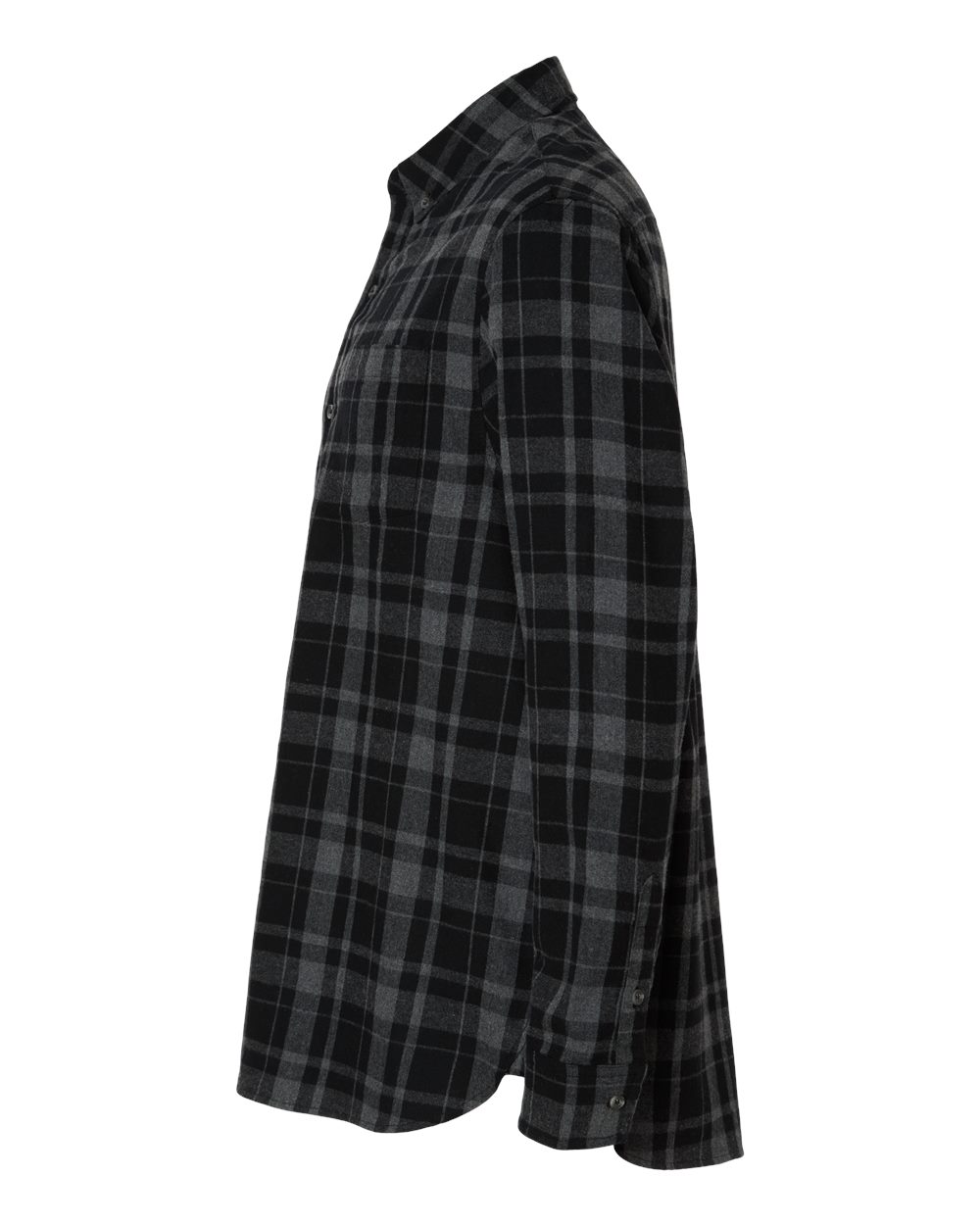 Men's Flannel Button Down Shirt - DirectSide - B22803503 - Black Jordan Plaid