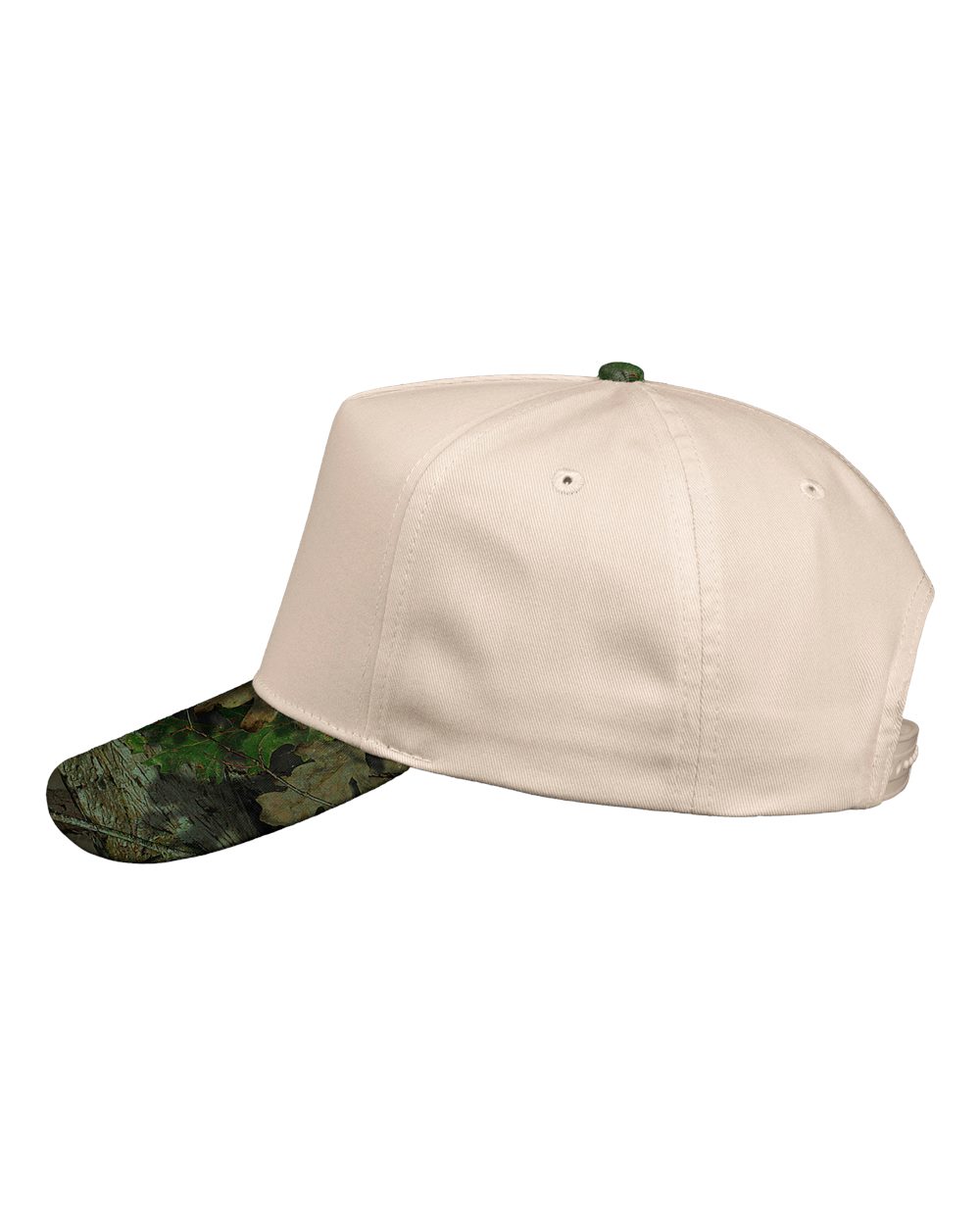 Five-Panel Twill Cap - DirectSide - B27795970 - Natural/ Mossy Oak Breakup