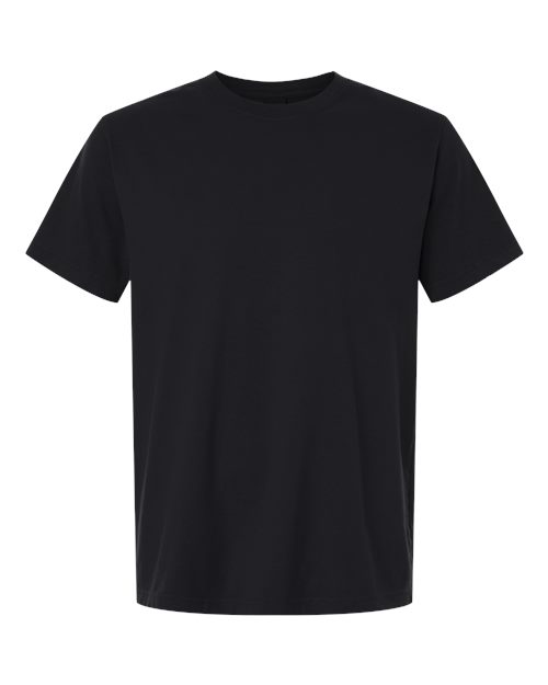 Unisex Heavyweight Garment-Dyed Tee - Front - B08306502 - Black