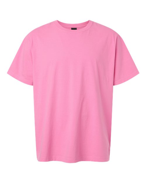 Unisex Heavyweight Garment-Dyed Tee - Front - B08306302 - Bubble Gum