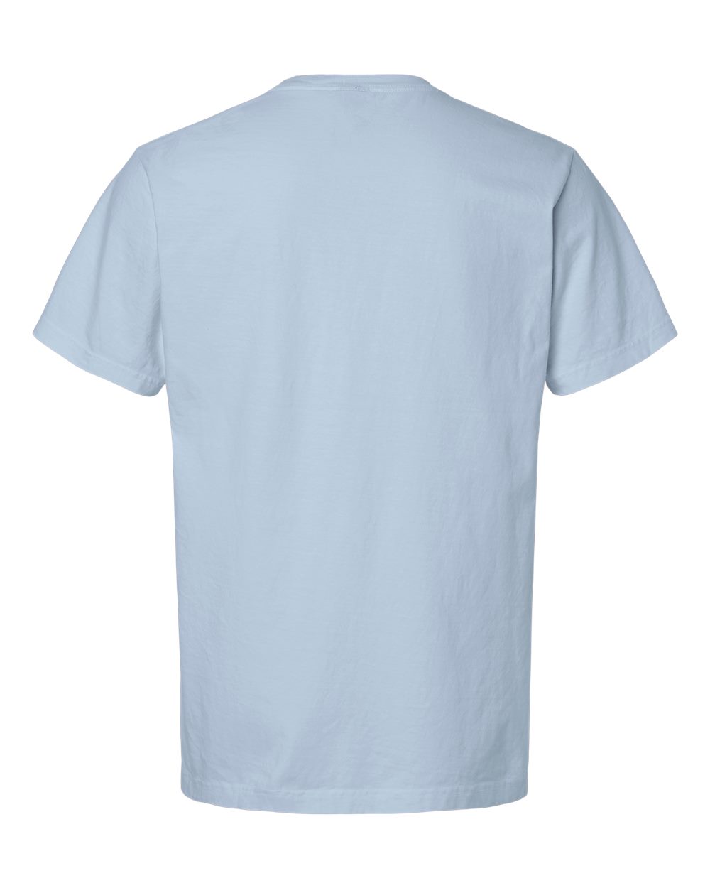Unisex Heavyweight Garment-Dyed Tee - Back - B08306252 - Light Washed Denim