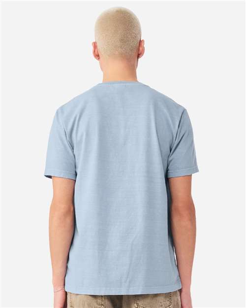 Unisex Heavyweight Garment-Dyed Tee - OnModelBack - B08306252 - Light Washed Denim