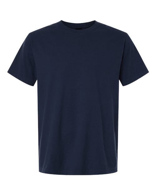 Unisex Heavyweight Garment-Dyed Tee - Front - B08306652 - Navy