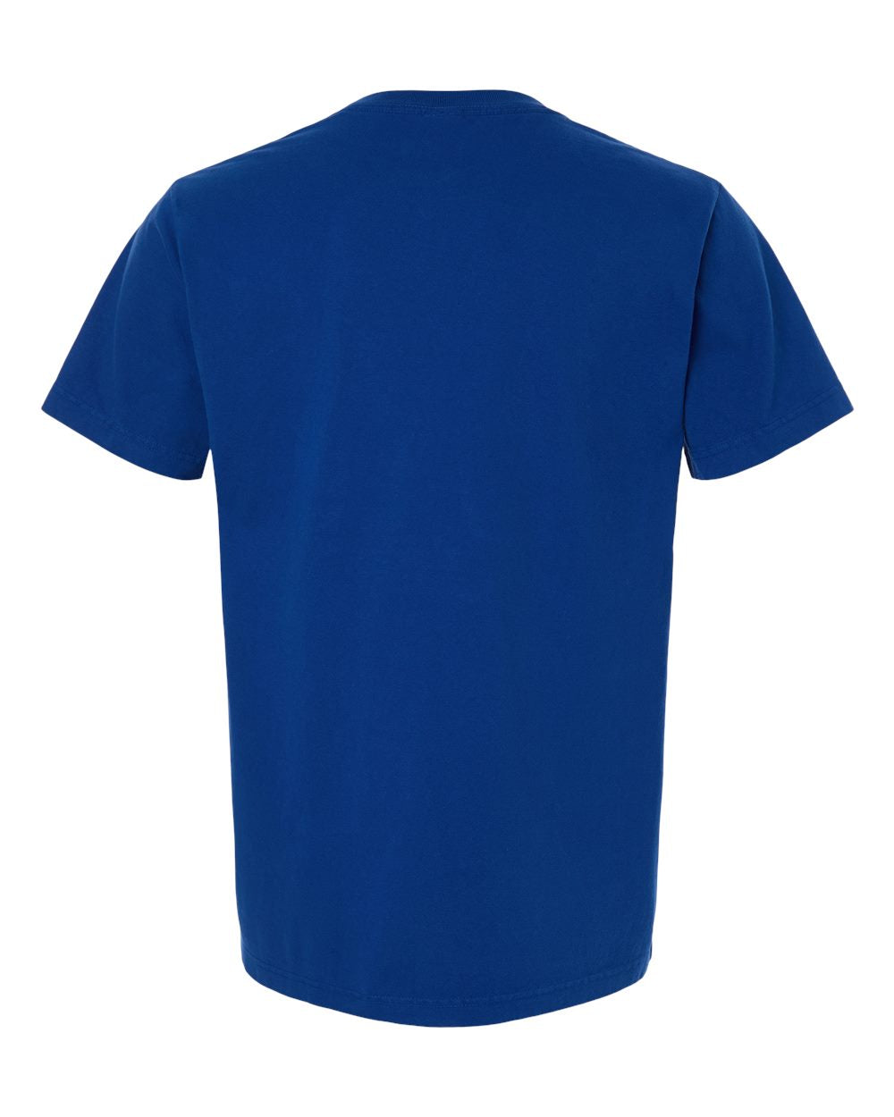 Unisex Heavyweight Garment-Dyed Tee - Back - B08306752 - Royal Blue