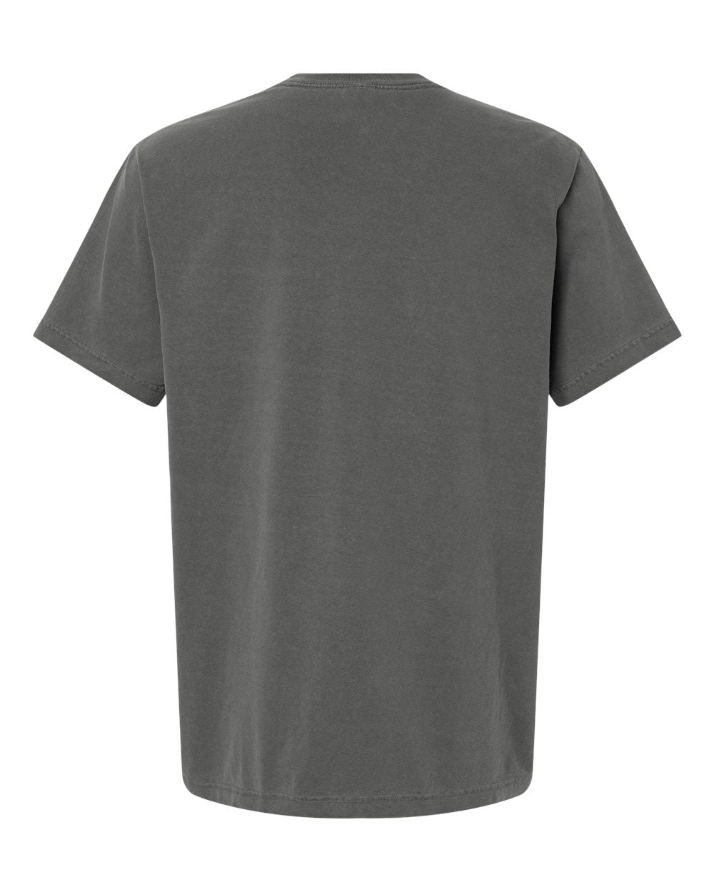 Unisex Heavyweight Garment-Dyed Tee - Back - B08306592 - Washed Charcoal