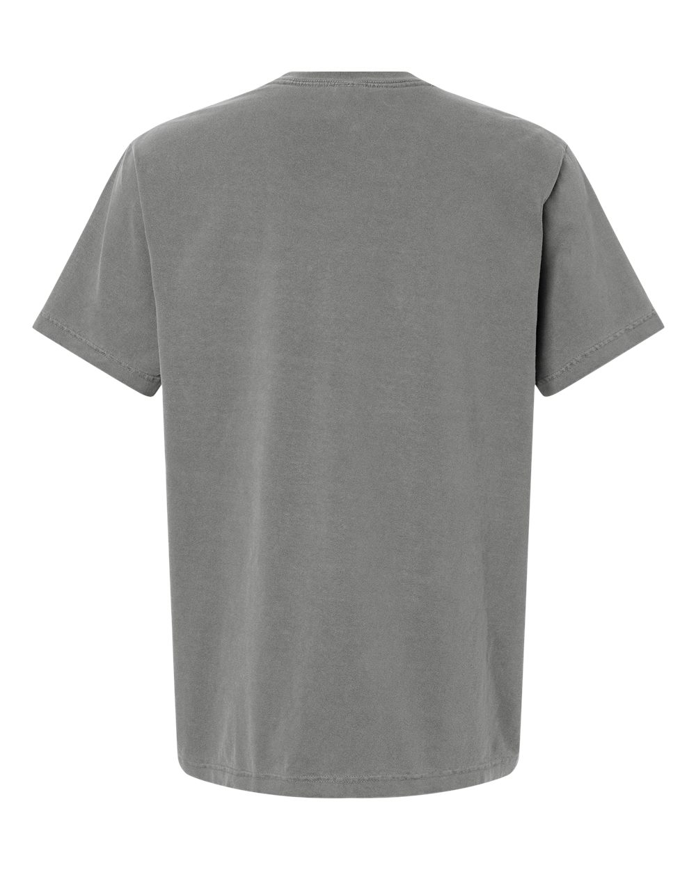 Unisex Heavyweight Garment-Dyed Tee - Back - B08306092 - Washed Grey
