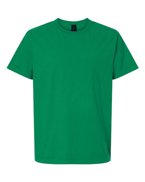 Unisex Heavyweight Garment-Dyed Tee - Front - B08306172 - Washed Kelly