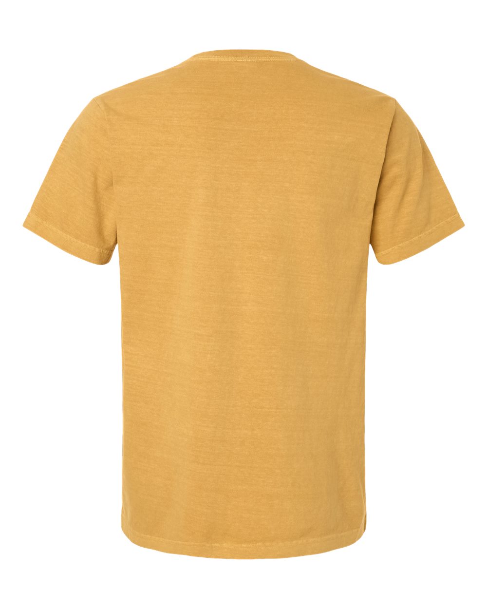 Unisex Heavyweight Garment-Dyed Tee - Back - B08306412 - Washed Mustard