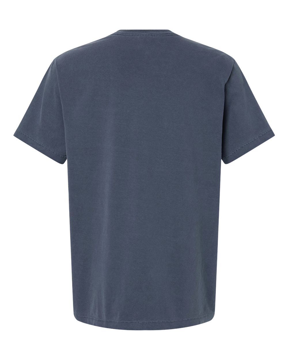 Unisex Heavyweight Garment-Dyed Tee - Back - B08306132 - Washed Navy