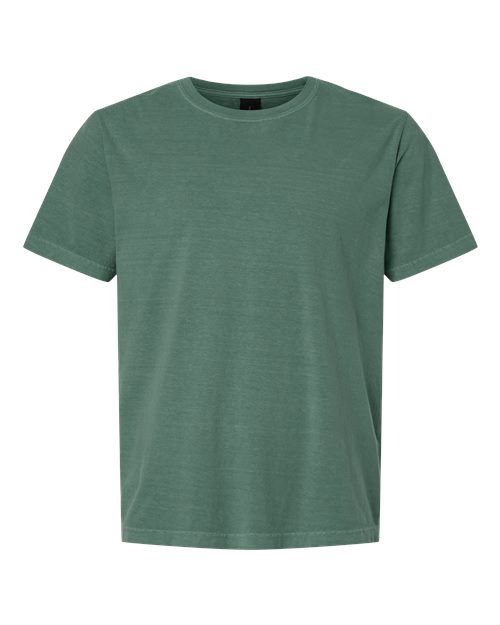 Unisex Heavyweight Garment-Dyed Tee - Front - B08306142 - Washed Pine