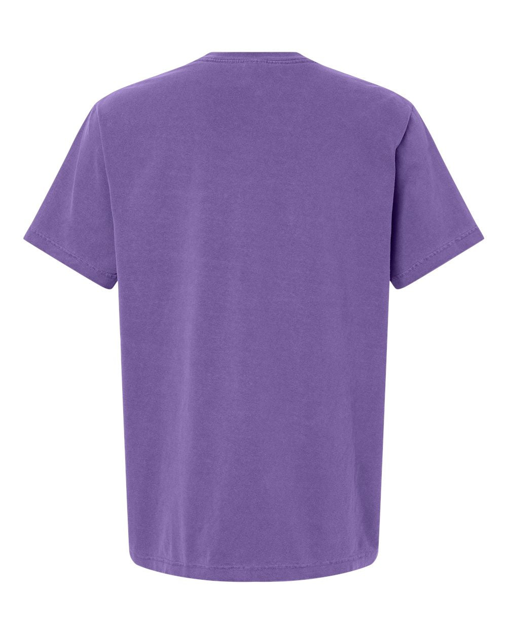 Unisex Heavyweight Garment-Dyed Tee - Back - B08306152 - Washed Purple