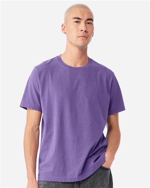 Unisex Heavyweight Garment-Dyed Tee - OnModelFront - B08306152 - Washed Purple
