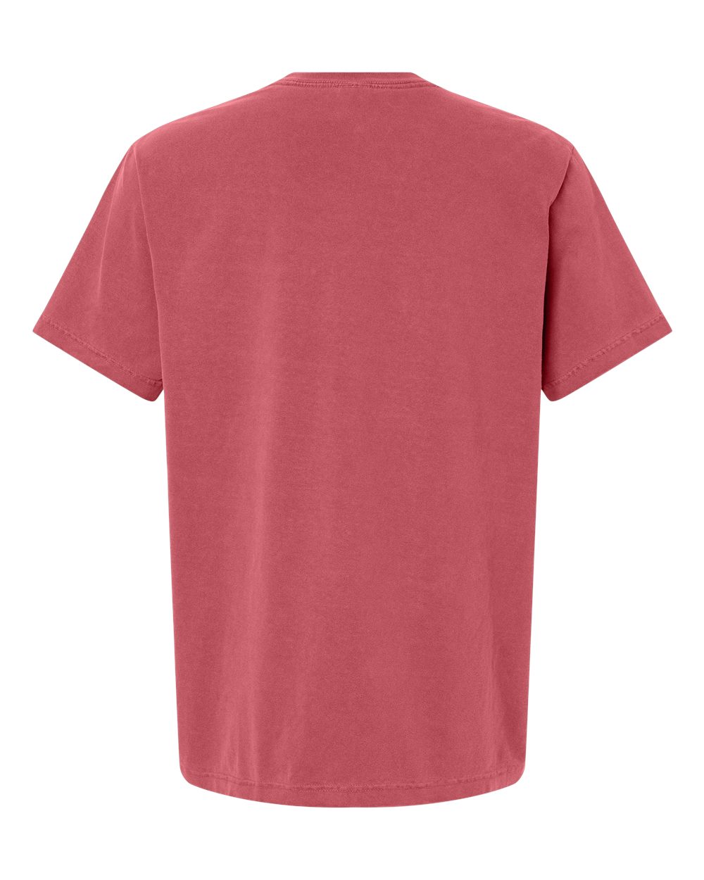 Unisex Heavyweight Garment-Dyed Tee - Back - B08306162 - Washed Red