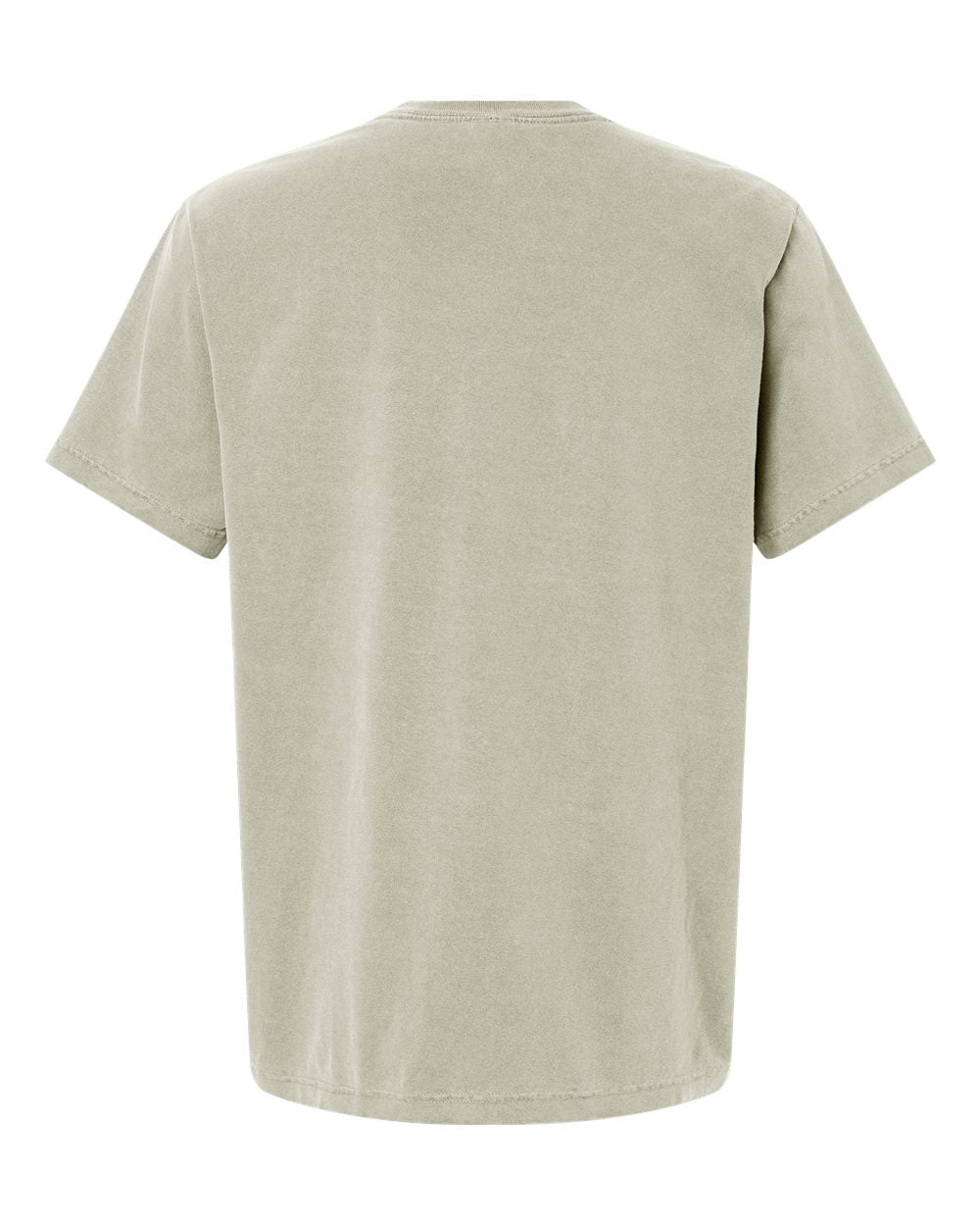 Unisex Heavyweight Garment-Dyed Tee - Back - B08306192 - Washed Thyme