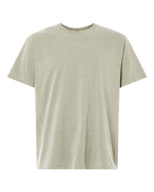 Unisex Heavyweight Garment-Dyed Tee - Front - B08306192 - Washed Thyme