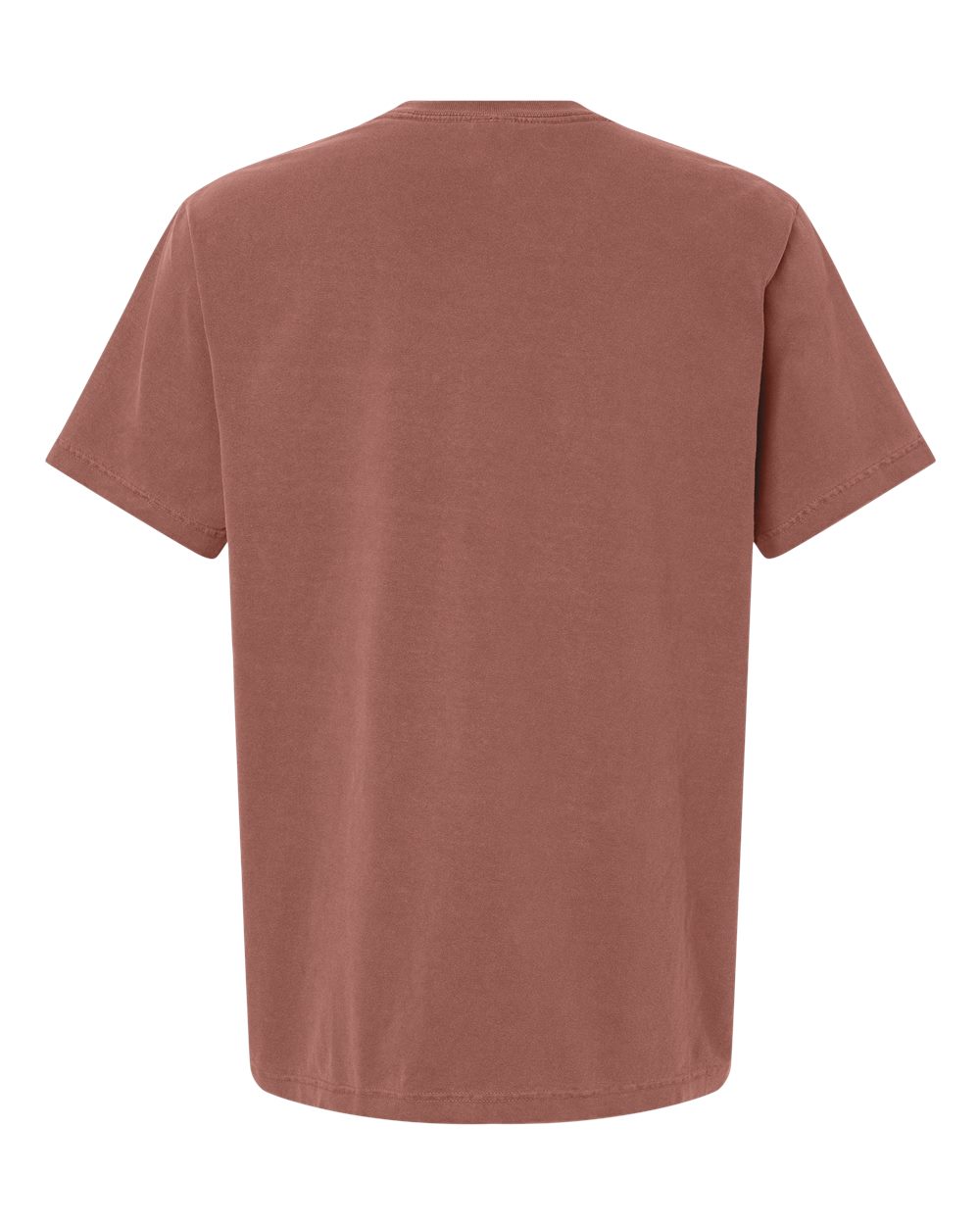 Unisex Heavyweight Garment-Dyed Tee - Back - B08306212 - Washed Chestnut