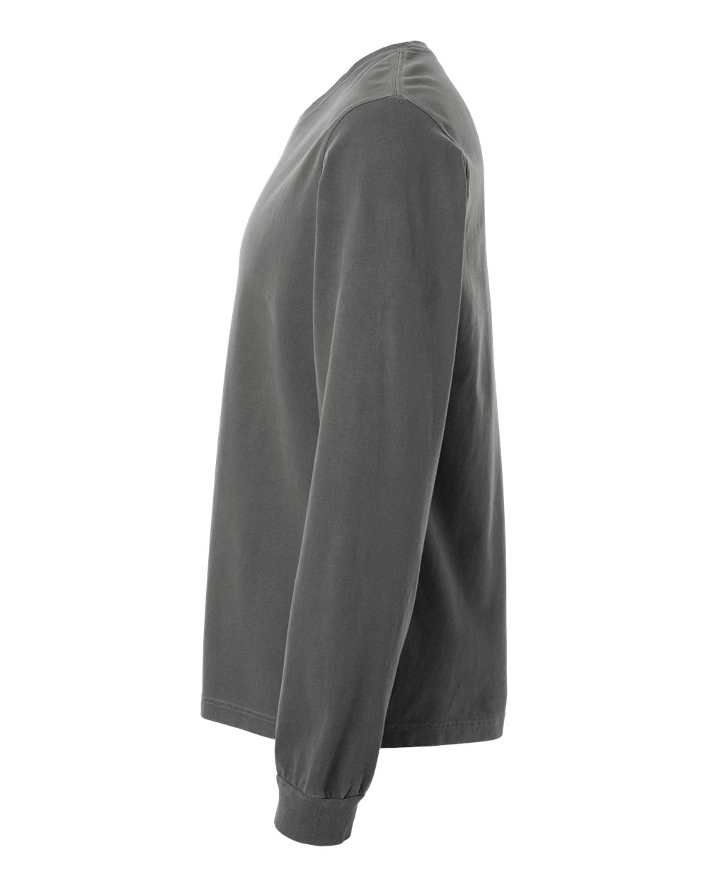 Unisex Heavyweight Garment-Dyed Long Sleeve Tee - DirectSide - B08406592 - Washed Charcoal