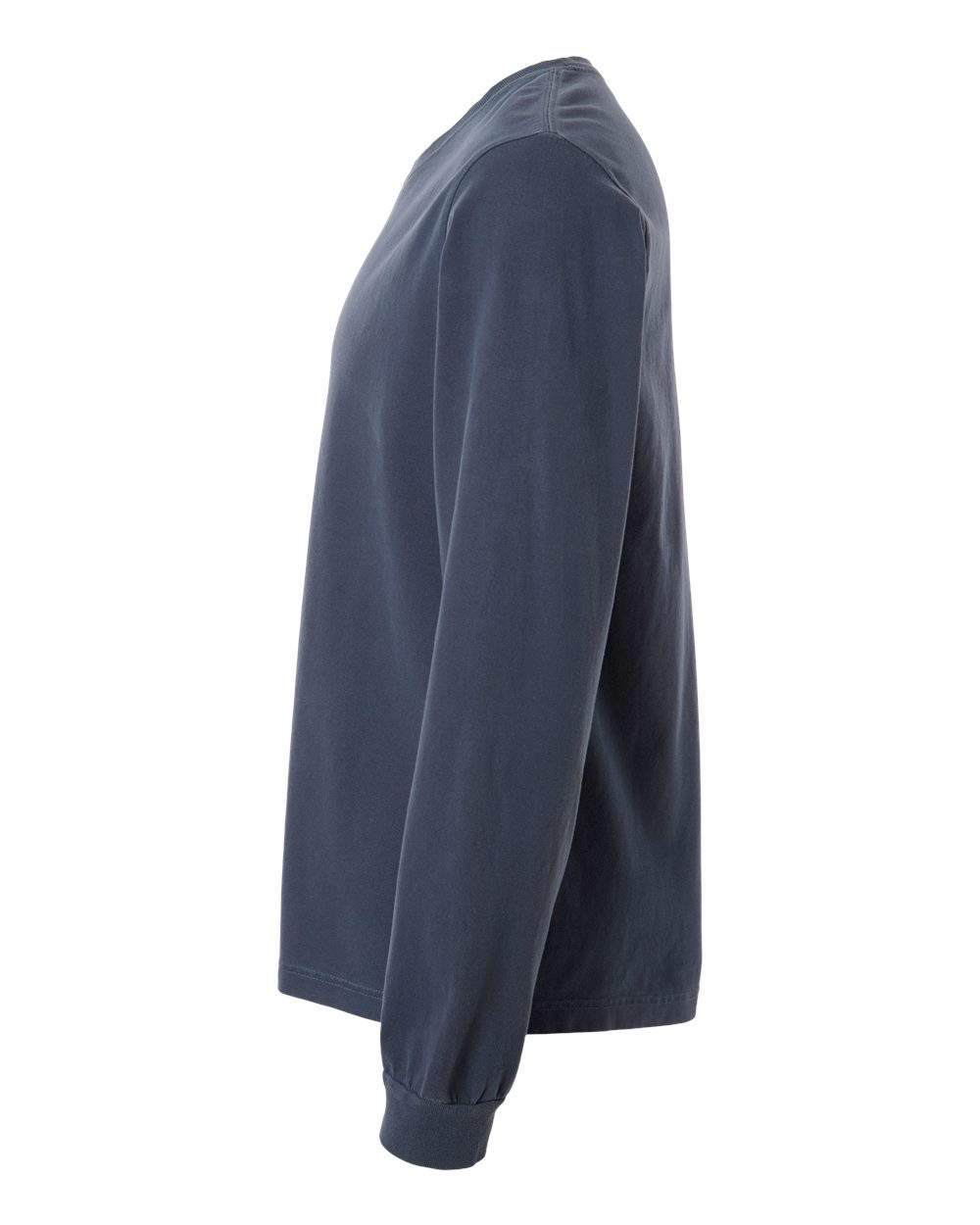 Unisex Heavyweight Garment-Dyed Long Sleeve Tee - DirectSide - B08406122 - Washed Navy