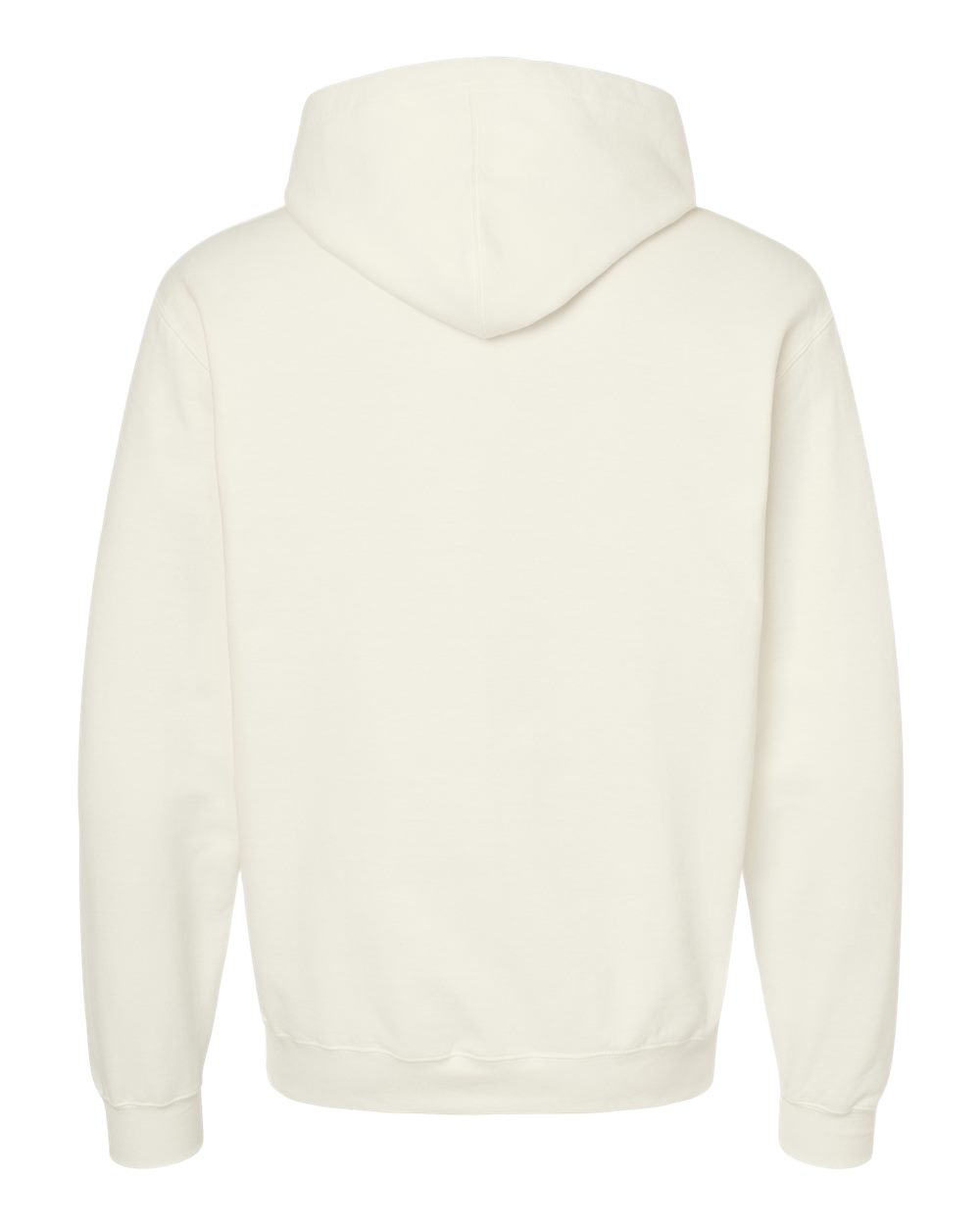 Fleece Hooded Sweatshirt - Back - B31359272 - Natural