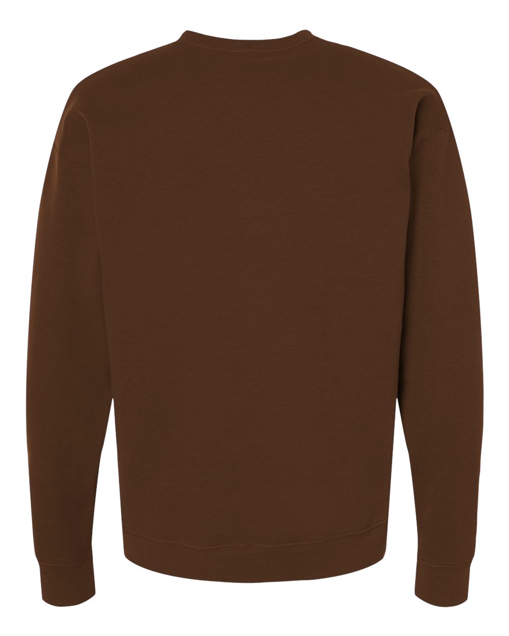 Fleece Crewneck Sweatshirt - Back - B10459562 - Brown