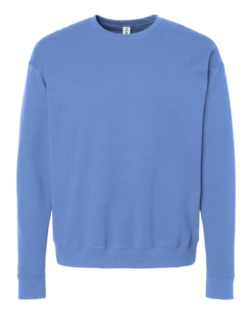 Unisex Fleece Crewneck Sweatshirt - Front - B10459262 - Columbia Blue