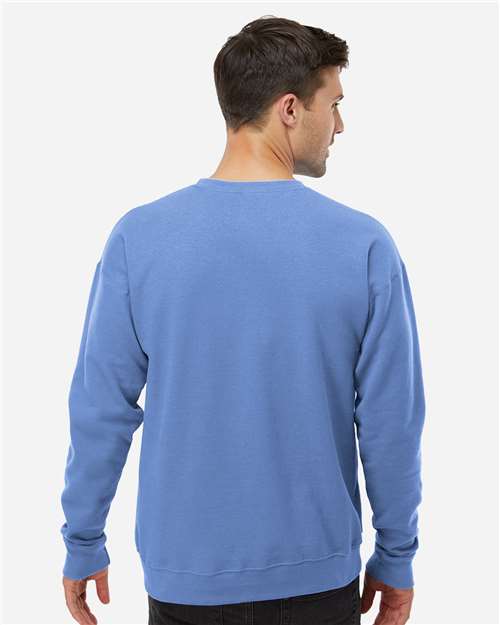 Unisex Fleece Crewneck Sweatshirt - OnModelBack - B10459262 - Columbia Blue