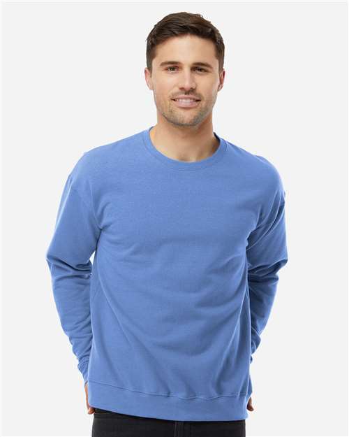 Unisex Fleece Crewneck Sweatshirt - OnModelFront - B10459262 - Columbia Blue