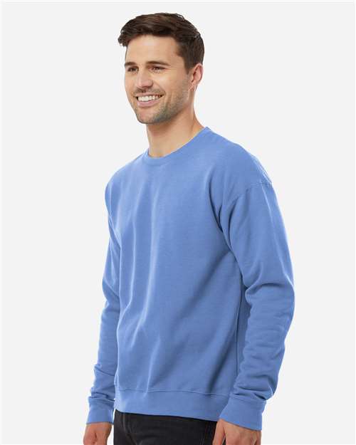 Unisex Fleece Crewneck Sweatshirt - OnModelSide - B10459262 - Columbia Blue