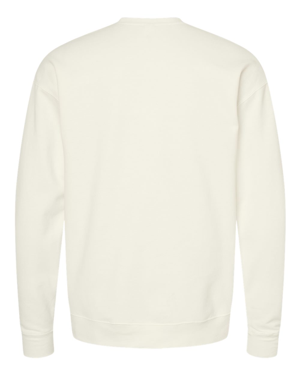 Fleece Crewneck Sweatshirt - Back - B10459232 - Natural