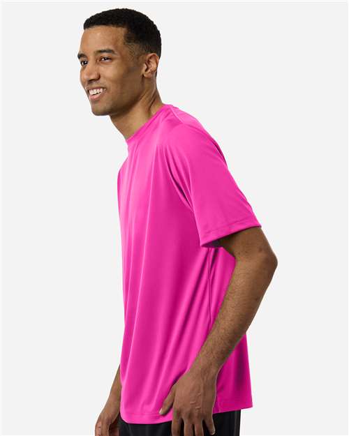 Unisex Capital Performance T-Shirt - OnModelSide - B254A7112 - Bright Magenta