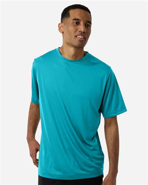 Unisex Capital Performance T-Shirt - OnModelFront - B254A7992 - Clear Teal