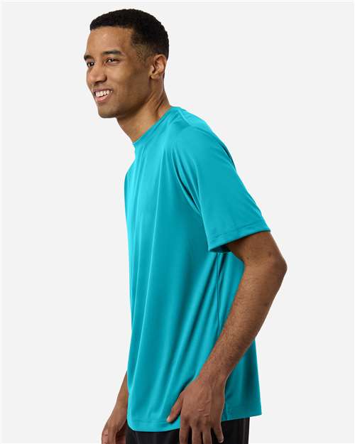Unisex Capital Performance T-Shirt - OnModelSide - B254A7992 - Clear Teal