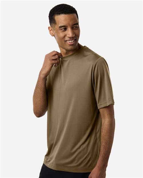 Unisex Capital Performance T-Shirt - OnModelSide - B254A7552 - Coyote Brown