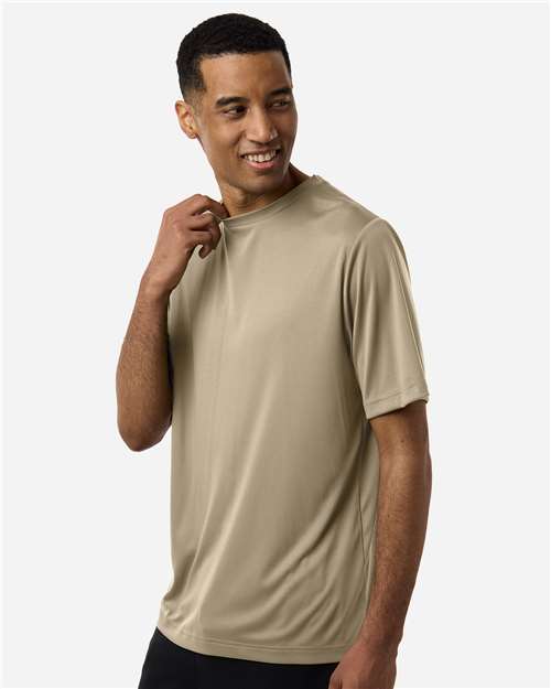 Unisex Capital Performance T-Shirt - OnModelSide - B254A7132 - Desert Khaki