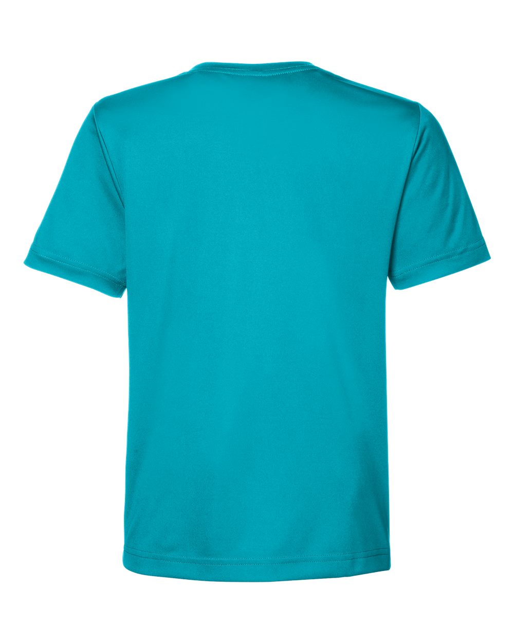 Youth Capital Performance T-Shirt - Back - B268A7992 - Clear Teal