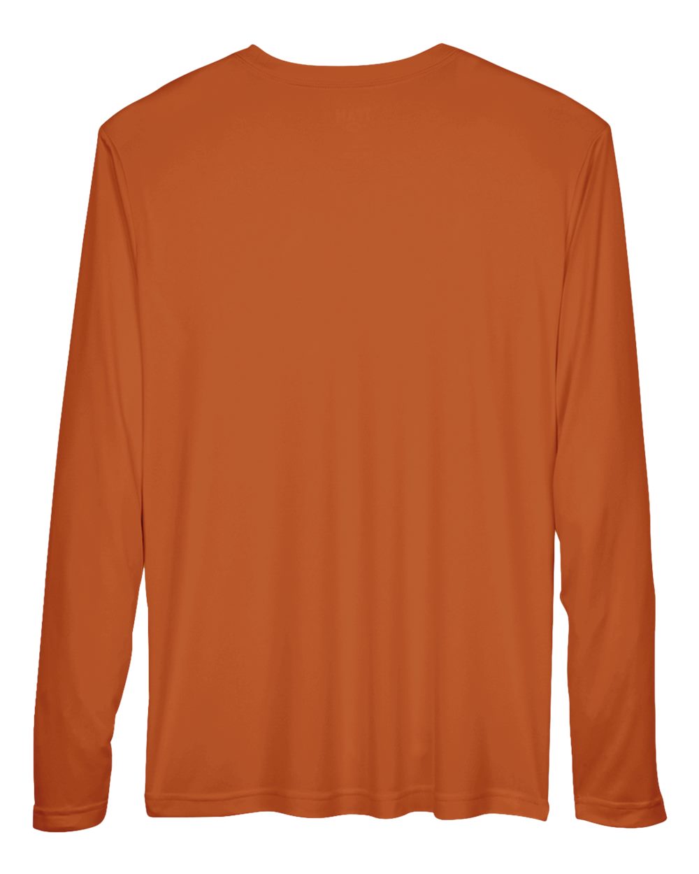 Men's Zone Performance Long Sleeve T-Shirt - Back - B675D9682 - Sport Burnt Orange