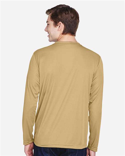 Men's Zone Performance Long Sleeve T-Shirt - OnModelBack - B675D9402 - Sport Vegas Gold
