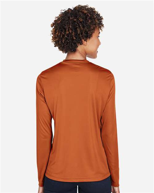 Women's Zone Performance Long Sleeve T-Shirt - OnModelBack - B681D9642 - Sport Burnt Orange