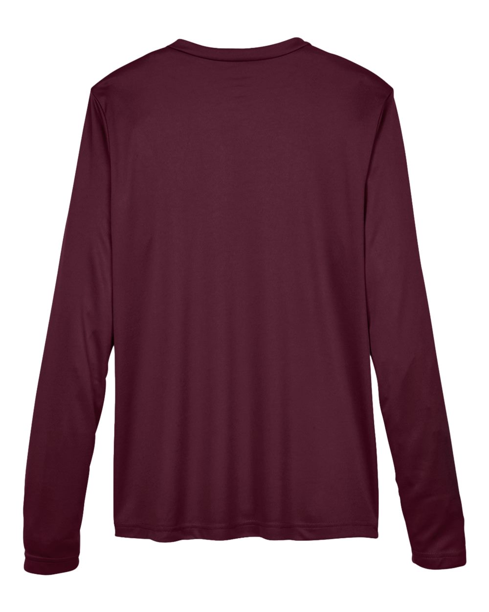 Women's Zone Performance Long Sleeve T-Shirt - Back - B681D9542 - Sport Dark Maroon