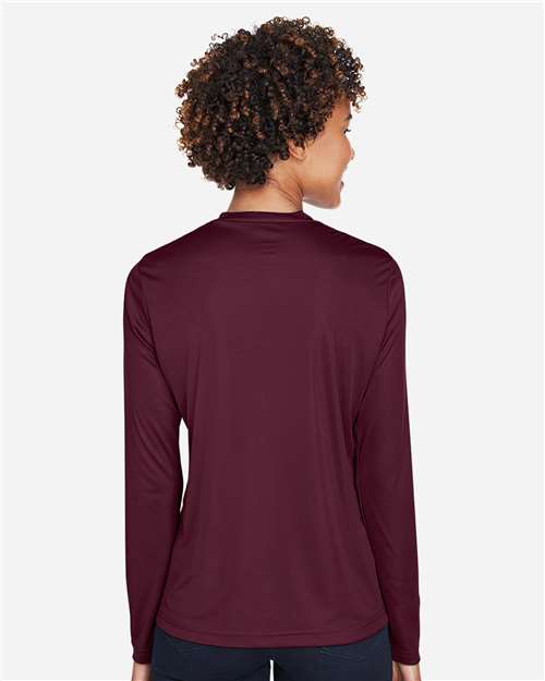 Women's Zone Performance Long Sleeve T-Shirt - OnModelBack - B681D9542 - Sport Dark Maroon